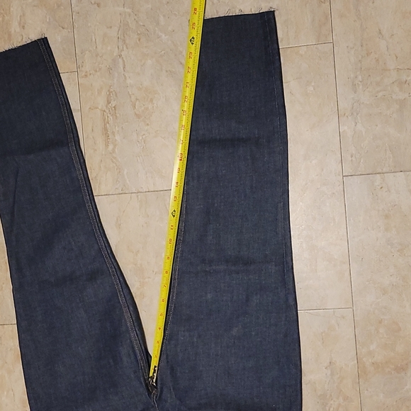 Everlane Raw Hem High Rise Dark Indigo Jeans - Picture 8 of 8